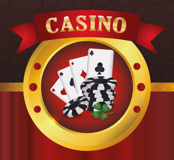 Design von Casino-Symbolen - Vektor, Bild
