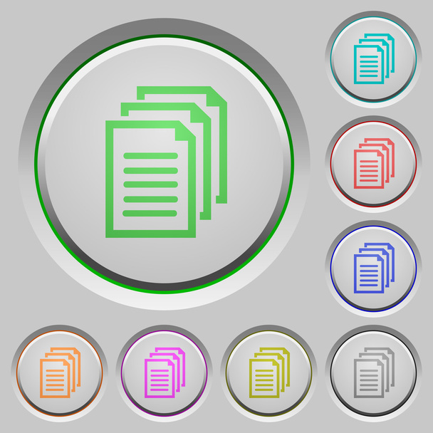 Documents push buttons - Vector, Image