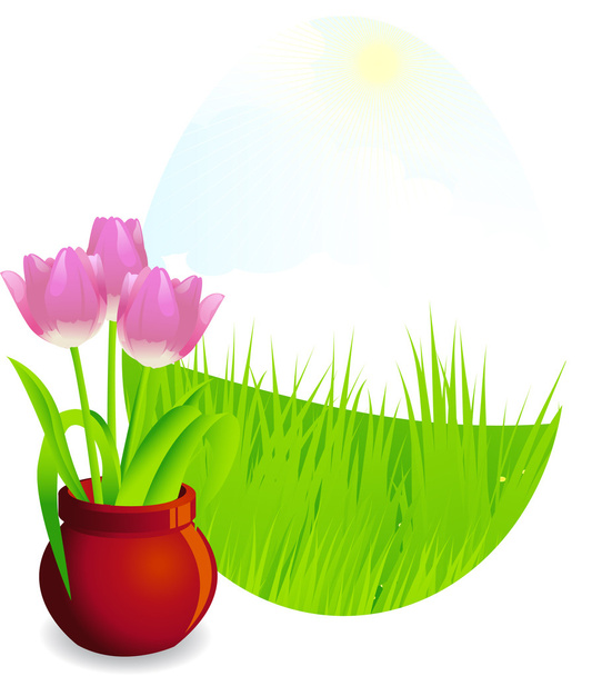 Spring background - Vecteur, image
