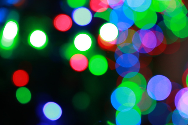Abstract festive background with photo realistic bokeh defocused lights - Photo, image