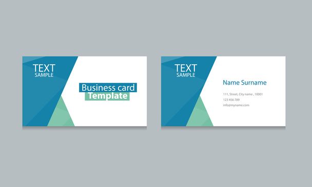 business card template design backgrounds .vector editable - Vektor, obrázek