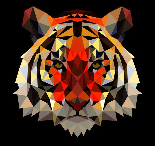 Cabeza de tigre
 - Vector, Imagen