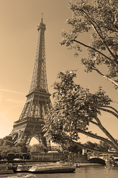 Ikonický Eiffelova věž, Paříž Francie - Fotografie, Obrázek