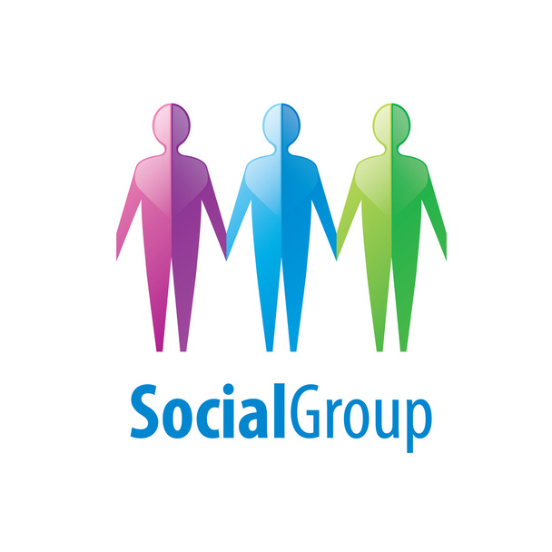 Társadalmi csoport logó - Vektor, kép