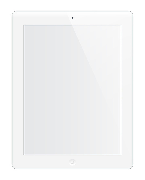 witte Tablet PC - Vector, afbeelding