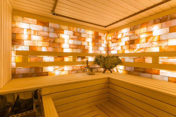 Salt sauna interior - Фото, зображення