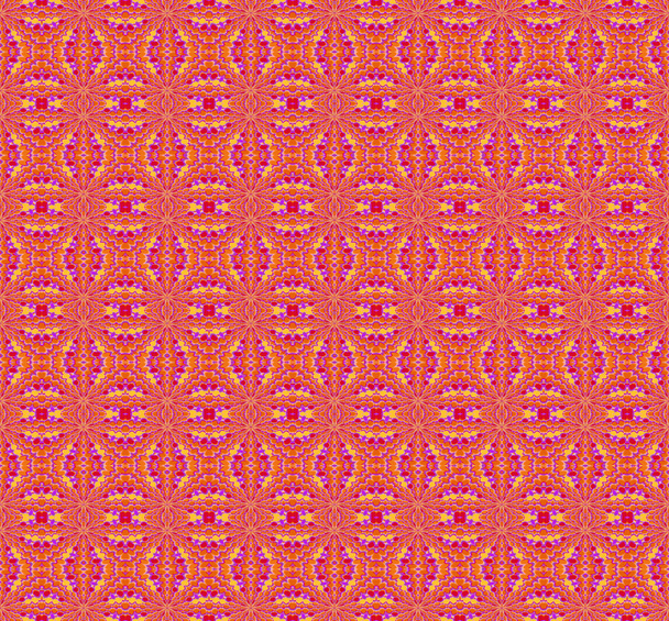 Seamless diamond pattern red orange - Photo, Image
