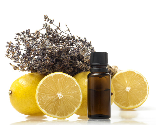 Lemon and lavender essential oil - Фото, зображення