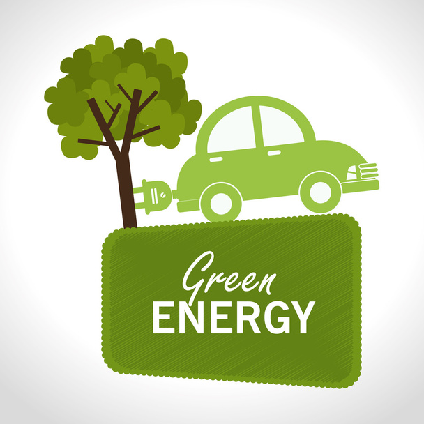 yeşil enerji ve ekoloji - Vektör, Görsel