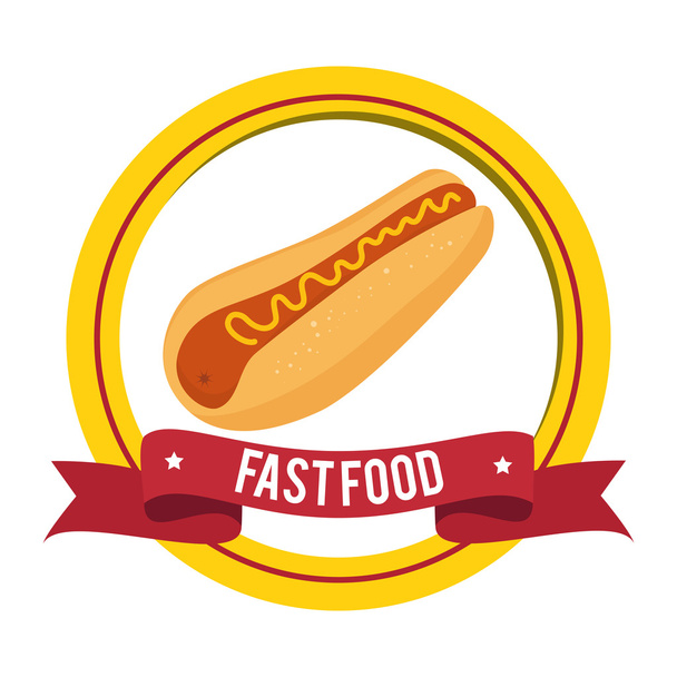 Delicious fast food - Vector, imagen