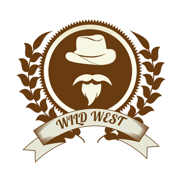 Wild west kultúra - Vektor, kép