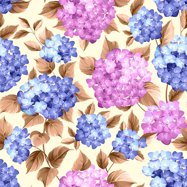 Purple flower hydrangea. - Vector, Image