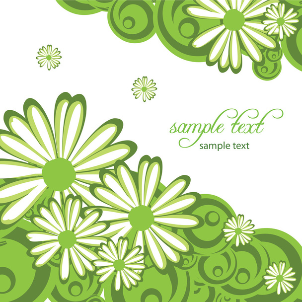 Abstract background with flowers - Vector, Imagen