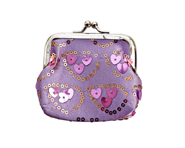 Coin Purse with clasp isolate (clipping path) - Photo, Image