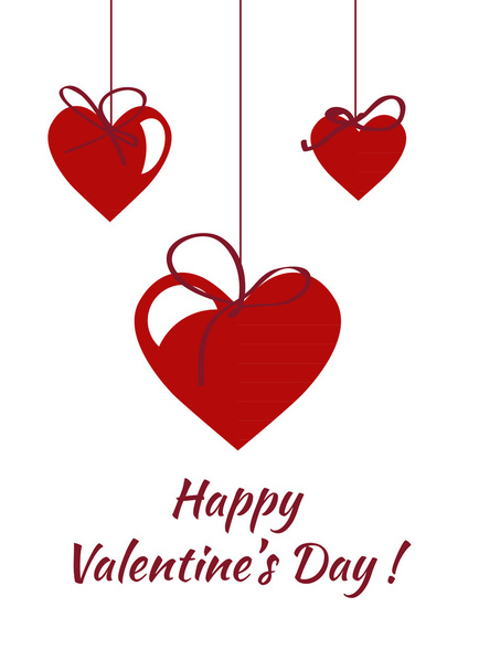 Happy valentines day card. vector.flyer background. - Διάνυσμα, εικόνα
