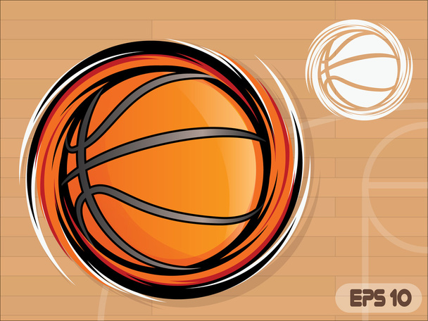 Icona di pallacanestro rotante
 - Vettoriali, immagini