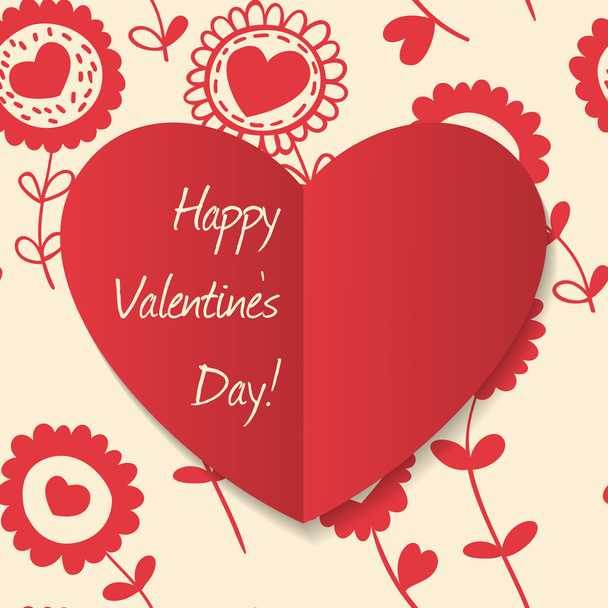 Valentine day card - Vecteur, image