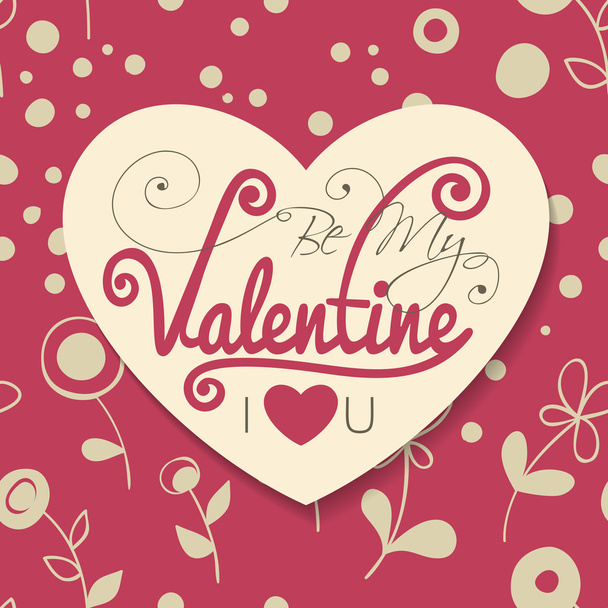 Valentine day card - Vector, Image