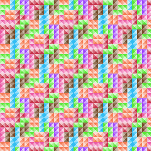 buntes quadratisches Muster - Vektor, Bild