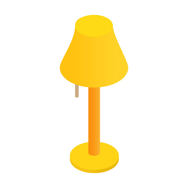 Floor lamp isometric 3d icon - Διάνυσμα, εικόνα