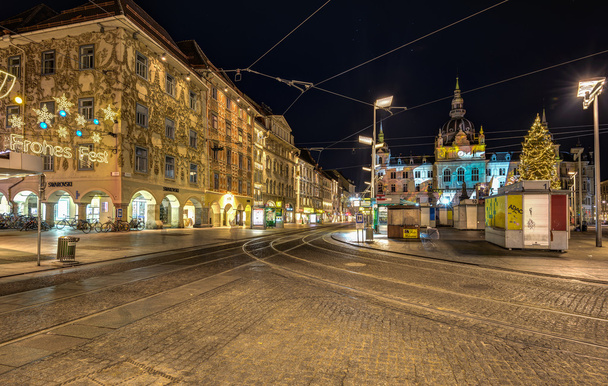 Graz at night - Foto, afbeelding