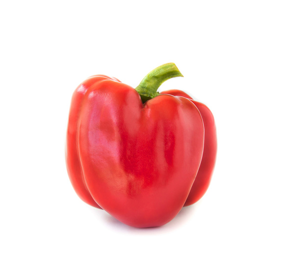 Red bell pepper isolated on white background - Photo, Image