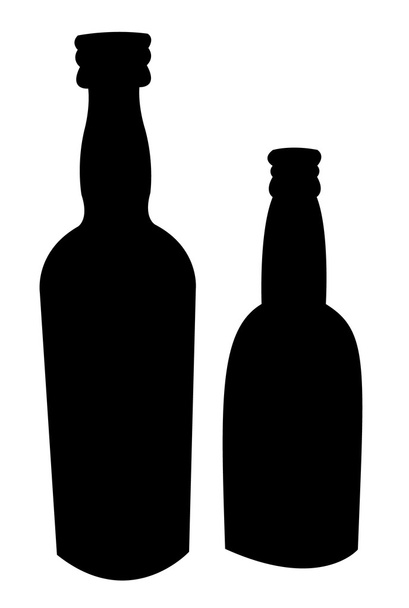 пляшка знак набору
 - Вектор, зображення