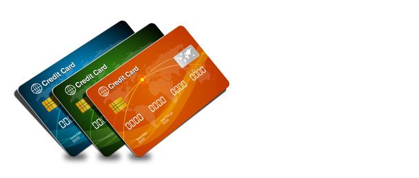Credit Cards with online shopping banner template - Photo, Image