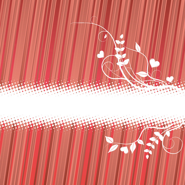De rode bloemen achtergrond, vectorillustratie - Vector, afbeelding