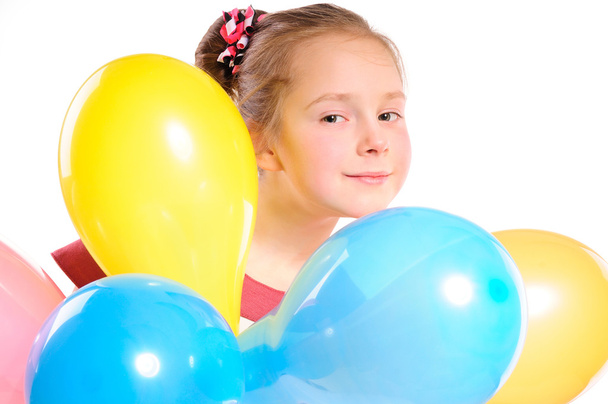 Girl with balloons - Photo, Image