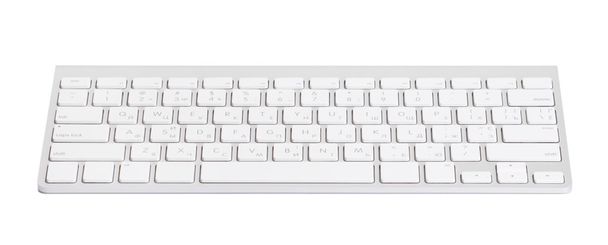 klawiaturze komputera na białym tle  - Zdjęcie, obraz