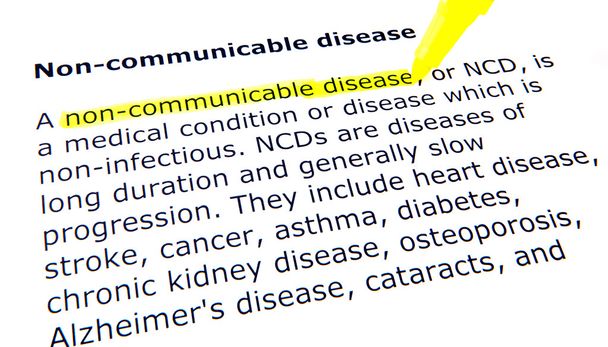 enfermedades no transmisibles
 - Foto, Imagen