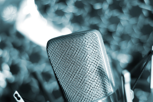 Audio-opname vocal studio stem microfoon - Foto, afbeelding