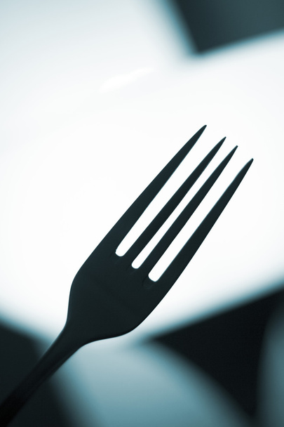 Fork silhouette symbolic photo - Photo, Image