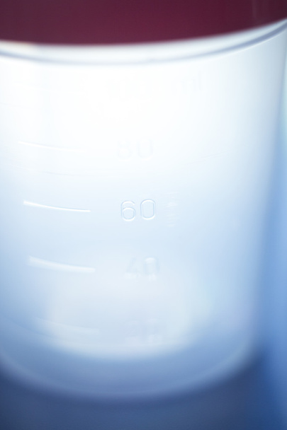 Urine sample plastic jar  - Foto, Imagen