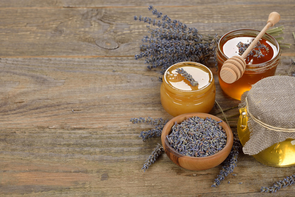 Honey with lavender - Photo, image