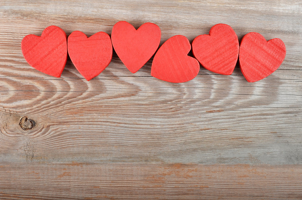Heart on wooden background - Photo, Image