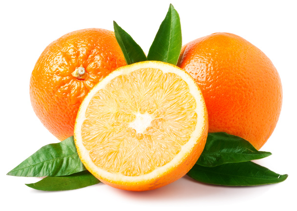 Two oranges isolated on white - Photo, Image