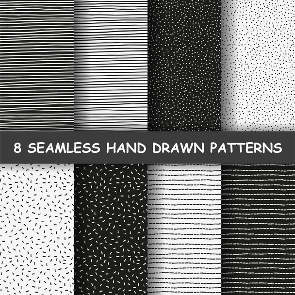 Seamless hand drawn pattern.  - Vector, Image