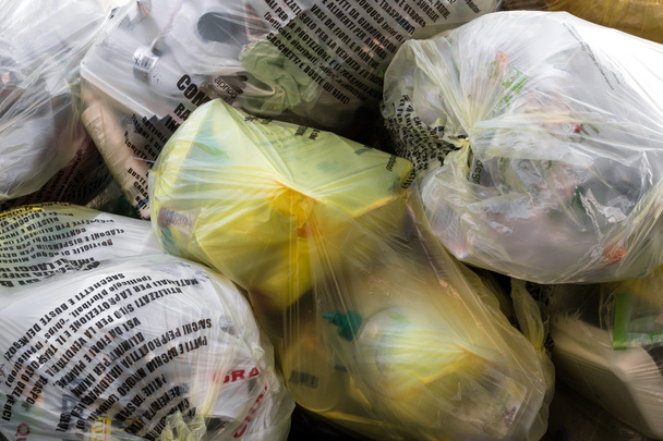Big pile of garbage bags - Foto, immagini