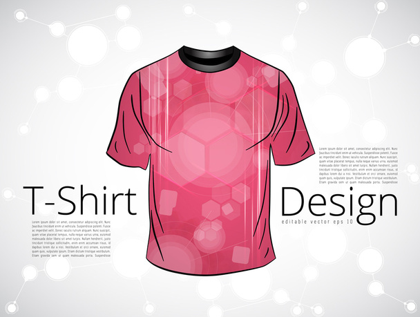 T-Shirt Design-Vorlage - Vektor, Bild