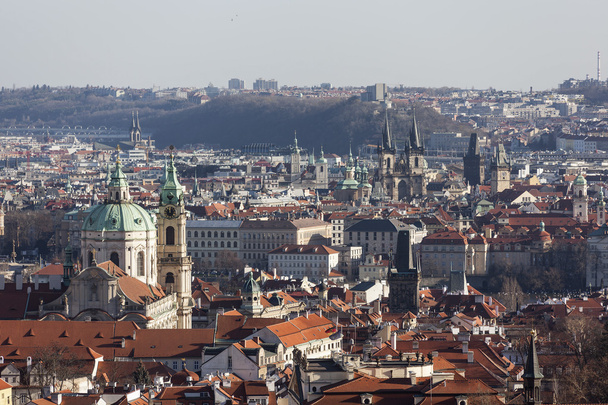 Prag görünümünü Strahov Manastırı, gözlem güverteden. Prag. Çek Cumhuriyeti. - Fotoğraf, Görsel