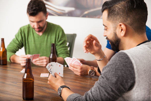 men playing poker - Photo, Image