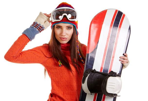 woman in snowboarder suit - Φωτογραφία, εικόνα