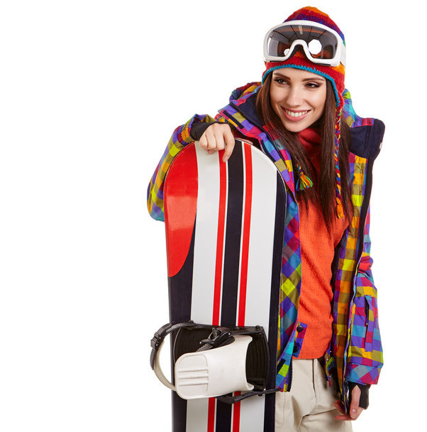 woman in snowboarder suit - Fotoğraf, Görsel