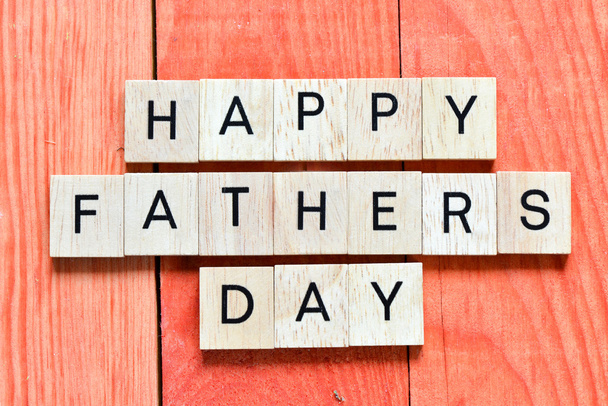 Wooden letters Happy fathers day - Photo, image