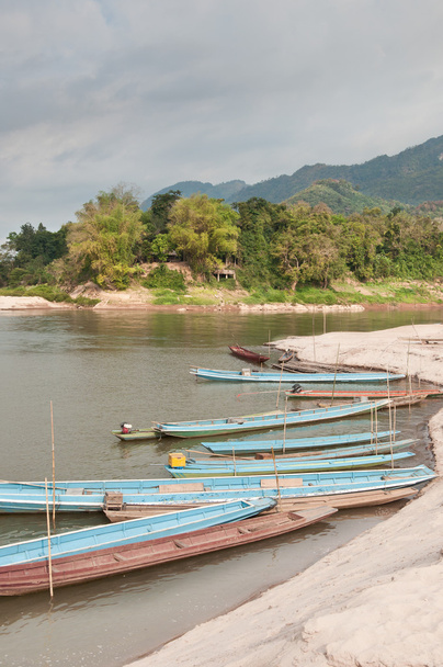 Boote auf dem Mekong - Foto, Bild