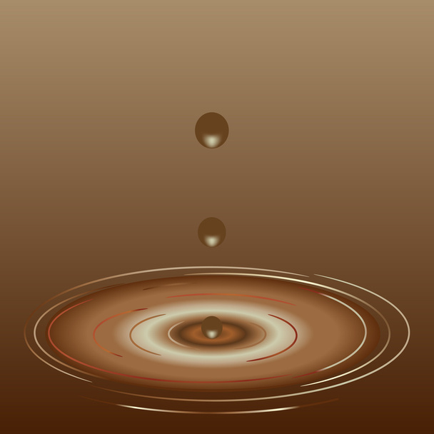 Chocolate ripple - Vector, Image