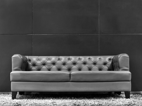 Sofá gris moderno sofá interior
 - Foto, imagen