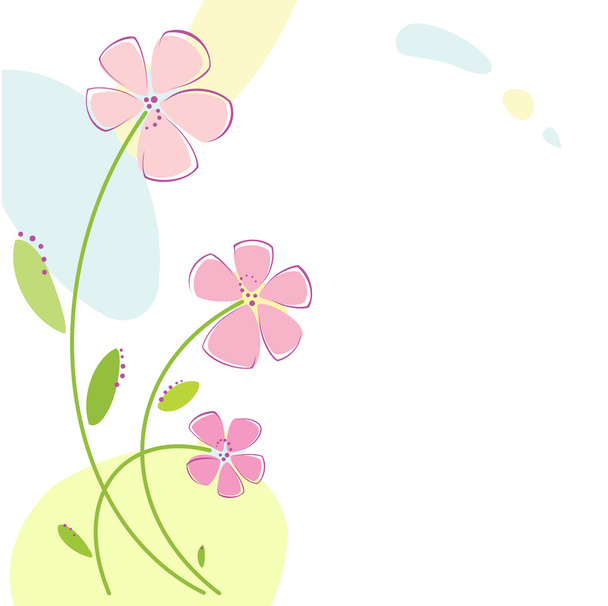 Abstract flowers - Вектор,изображение